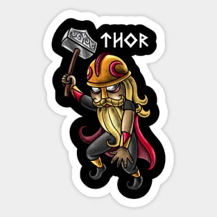 Thor - God of Strength and Thunder! Norse Mythology Design for Vikings and Pagans! Sticker